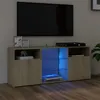 Image de Meuble TV avec lumières LED chêne sonoma 120x30x50 cm