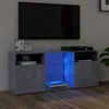 Image de Meuble TV avec lumières LED gris béton 120x30x50 cm