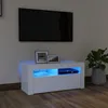Image de Meuble TV avec lumières LED blanc 90x35x40 cm