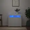 Image de Vidaxl Meuble avec Éclairage LED, Blanc, 80 X 35 X 75 Cm