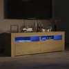 Image de Meuble TV avec lumières LED chêne sonoma 120x35x40 cm