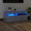 Image de Meuble TV avec lumières LED gris béton 90x35x40 cm