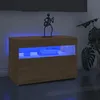 Image de Meuble TV avec lumières LED chêne sonoma 60x35x40 cm