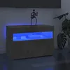 Image de Meuble TV avec lumières LED gris béton 60x35x40 cm