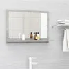 Image de Miroir de salle de bain Gris béton 60x10,5x37 cm Aggloméré