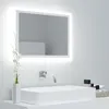 Image de Miroir à LED de salle de bain Blanc 60x8,5x37 cm Acrylique