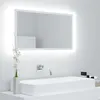Image de vidaXL Badkamerspiegel LED 80x8,5x37 cm acryl wit804924