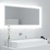 Image de Miroir à LED de salle de bain Blanc 100x8,5x37 cm Acrylique