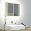Image de Armoire à miroir à LED de bain Chêne sonoma 60x12x45 Acrylique