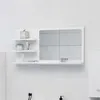Image de Miroir de salle de bain blanc 90x10,5x45 cm bois d'ingénierie