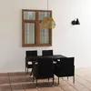 Image de vidaXL 5-delige Tuinset poly rattan zwart3059416