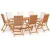 Image de Salon de jardin en.casa bois 9 personnes 9 pieces