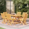 Image de vidaXL Ensemble de Salle à Manger de Jardin 7 pcs Table et Chaises à Dîner Mobilier de Salle à Manger de Patio Extérieur 3059577