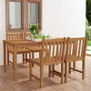 Image de vidaXL Ensemble de salle à manger de jardin 5 pièces 160 x 80 cm en bois de teck massif 3059937