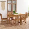 Image de vidaXL Ensemble de salle à manger de jardin 7 pièces 160 x 80 cm en bois de teck massif 3059938