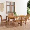 Image de vidaXL 7-delige Tuinset massief teakhout3059941