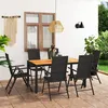 Image de vidaXL 7-delige Tuinset zwart en bruin3060055
