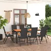Image de vidaXL Ensemble de Salle à Manger de Jardin 9 pcs Ensemble à Dîner de Patio Table et Chaises de Terrasse Salon de Jardin 3060081