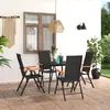 Image de vidaXL 5-delige Tuinset zwart en bruin3060089