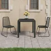 Image de vidaXL Salon de Jardin 3 pcs Table et Chaises à Dîner Ensemble de Salle à Manger Meubles de Patio Mobilier de Repas 3060118