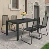 Image de vidaXL 5-delige Tuinset PVC-rattan zwart3060120