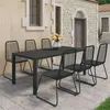 Image de Salon de jardin vidaxl rotin 6 personnes 7 pieces