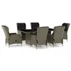 Image de Salon de jardin [en.casa] resine tressee 7 personnes 7 pieces