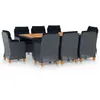 Image de Salon de jardin en.casa resine tressee gris 9 pieces