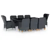 Image de vidaXL 9-delige Tuinset met kussens poly rattan donkergrijs3060183