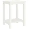 Image de Table de chevet blanc 35x30x47 cm bois de pin massif