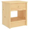 Image de vidaXL Table de Chevet Table de Nuit Armoire de Lit Armoire de Chevet Chambre à Coucher Intérieur Maison Bois Clair 35x30x40 cm Bois de Pin Massif