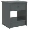 Image de Table de chevet Gris foncé 35x30x40 cm Bois de pin massif