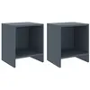 Image de vidaXL Nachtkastjes 2 st 35x30x40 cm massief grenenhout lichtgrijs322243