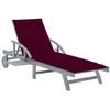 Image de Chaise longue de jardin avec coussin Bois d acacia solide
