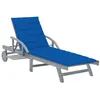 Image de vidaXL Ligbed met kussen massief acaciahout3061339
