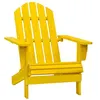 Image de Chaise vidaxl H. 89.5 cm non pliable en bois massif exterieur jaune