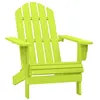 Image de Chaise vidaxl en bois massif non pliable H. 89.5 cm exterieur vert