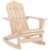 Image de Chaise à bascule - vidaXL - Adirondack - Bois de sapin massif - 70 x 91,5 x 92 cm - 110 kg max
