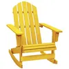 Image de Chaise vidaxl exterieur non pliable H. 92 cm en bois vert