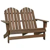Image de Chaise de jardin Adirondack 2 places bois sapin massif marron