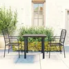 Image de vidaXL 3-delige Tuinset glas en staal zwart3060207