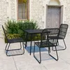 Image de vidaXL Ensemble à Dîner d'Extérieur 5 pcs Table et Chaises de Salle à Manger d'Extérieur Salon de Jardin Mobilier de 3060244