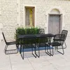 Image de vidaXL Ensemble à Dîner d'Extérieur 9 pcs Table et Chaises de Salle à Manger d'Extérieur Salon de Jardin Mobilier de 3060248