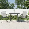 Image de vidaXL Ensemble à Manger de Jardin 3 pcs, Ensemble de Mobilier d'Extérieur avec Table et Chaise, Meubles de Patio Terrasse, 3060267