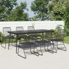 Image de vidaXL 7-delige Tuinset PVC-rattan zwart3060271
