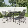 Image de vidaXL 5-delige Tuinset PVC-rattan zwart3060274
