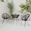 Image de vidaXL Ensemble à Dîner d'Extérieur 3 pcs Mobilier de Salle à Manger de Jardin Table et Chaises de Repas de Terrasse Patio 3060279