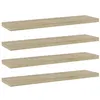 Image de vidaXL Wandschappen 4 st 40x10x1,5 cm bewerkt hout sonoma eikenkleurig805128