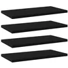 Image de vidaXL Wandschappen 4 st 40x20x1,5 cm bewerkt hout zwart805140