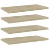 Image de vidaXL Wandschappen 4 st 40x20x1,5 cm bewerkt hout sonoma eikenkleurig805144